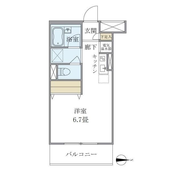 メゾンベール南麻布 404 間取り図