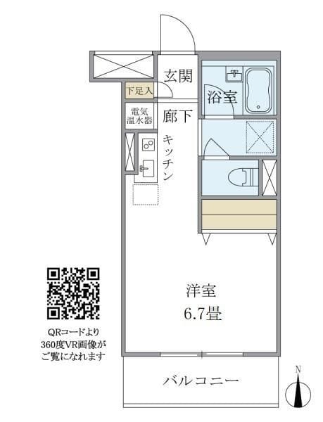 メゾンベール南麻布 510 間取り図