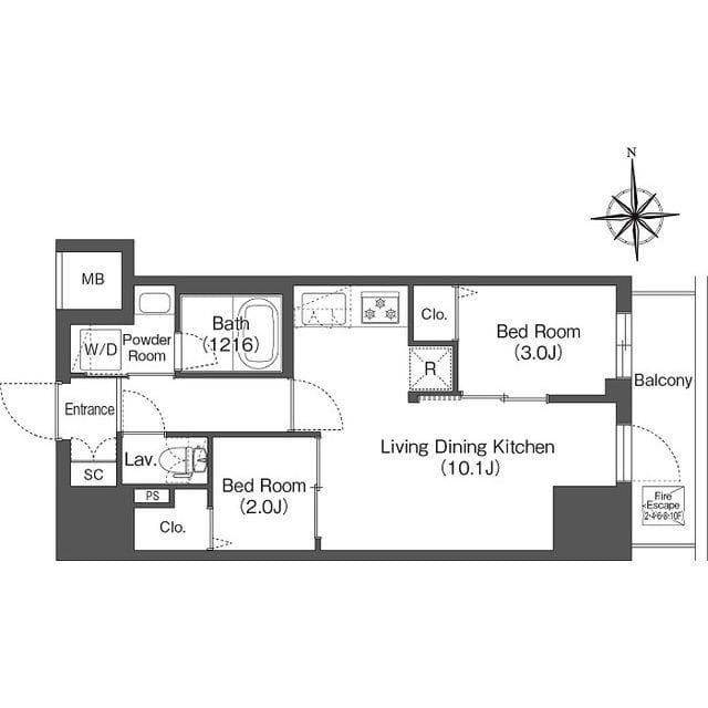 コンフォリア・リヴ木場 0402