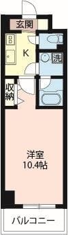 エスティメゾン秋葉原 1105 間取り図