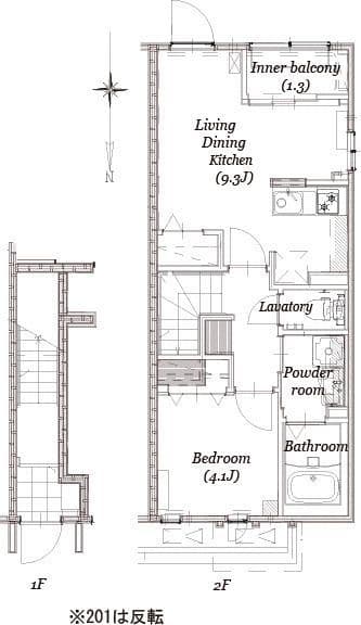 Oakwood(オークウッド) 202 間取り図