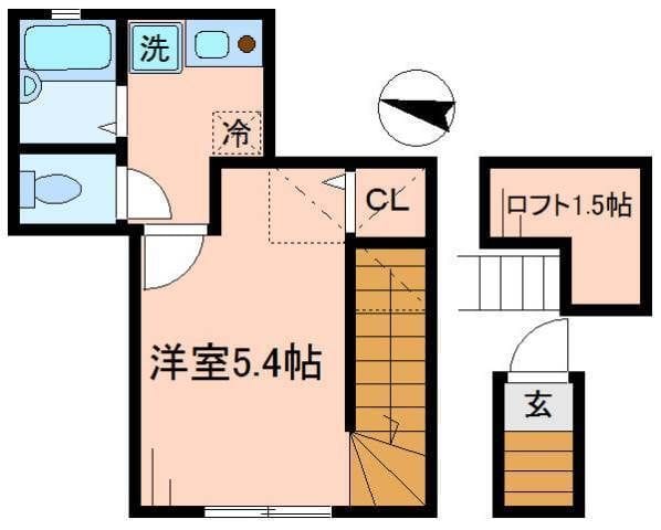 バーミープレイス荻窪 201 間取り図