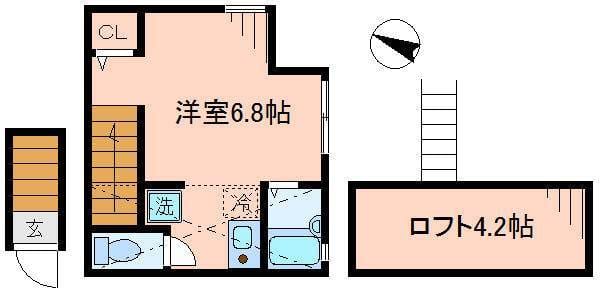 バーミープレイス荻窪 204 間取り図