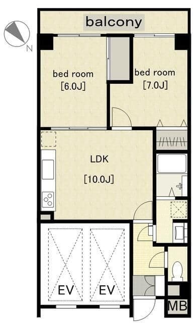 ヴェルデ久我山 507 間取り図