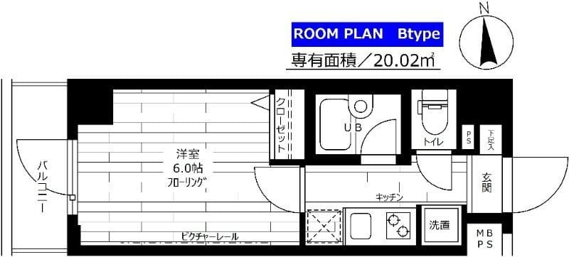 ステージグランデ南麻布 806 間取り図