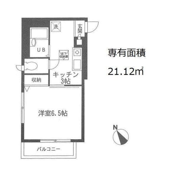ルミエール西大井 101 間取り図