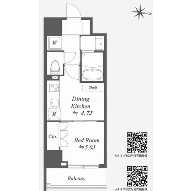 Alpha Prime東陽町 0508 間取り図