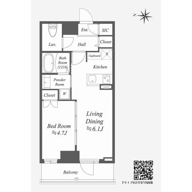 Alpha Prime東陽町 0815 間取り図