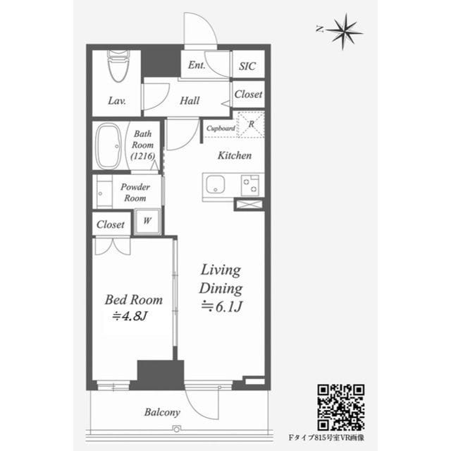 Alpha Prime東陽町 0904 間取り図