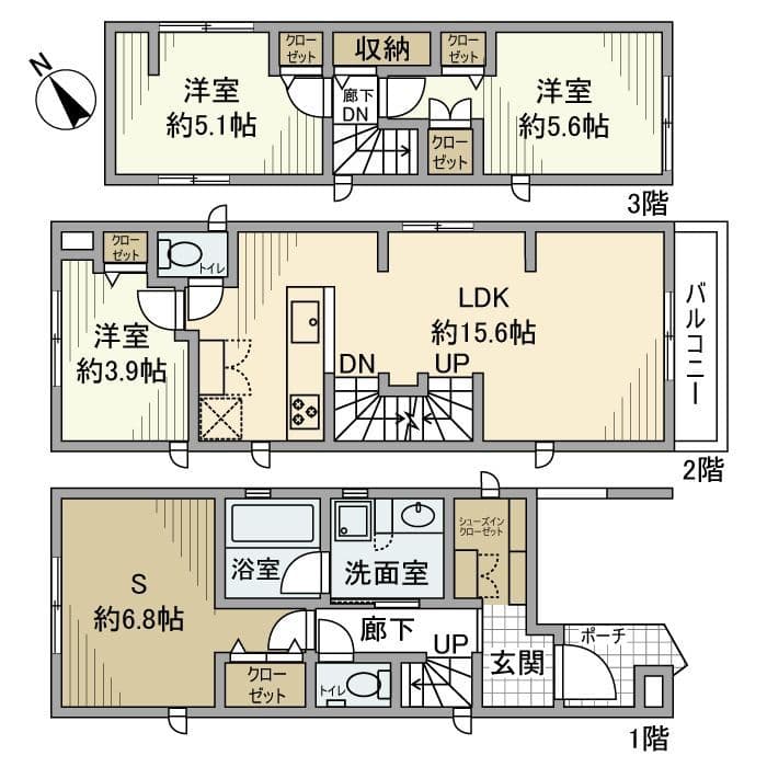山王戸建 0 間取り図