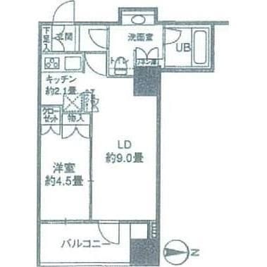 カスタリアタワー品川シーサイド 507 間取り図