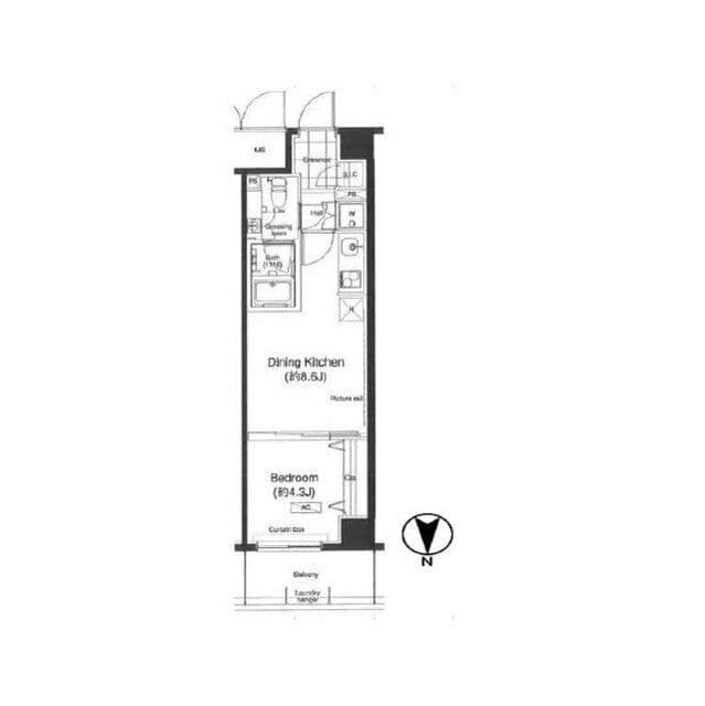 グランハイツ高田馬場 0407 間取り図