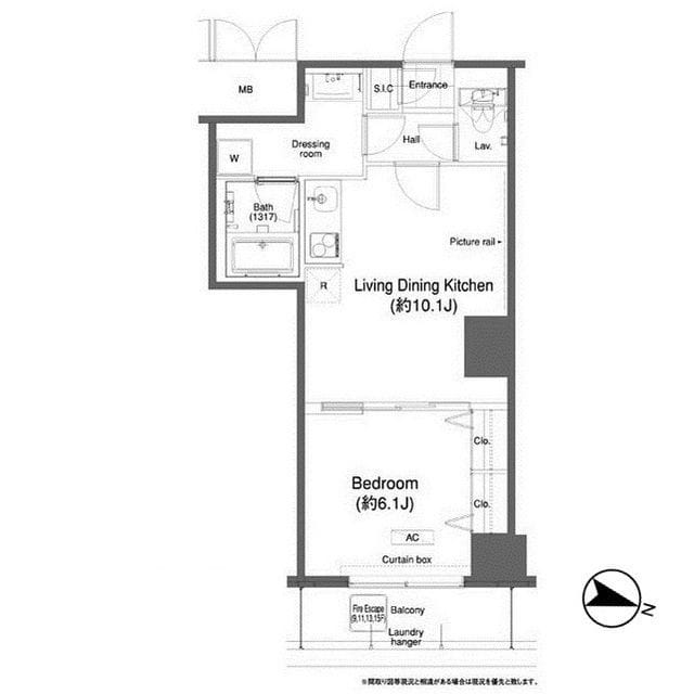 グランハイツ高田馬場 1214 間取り図