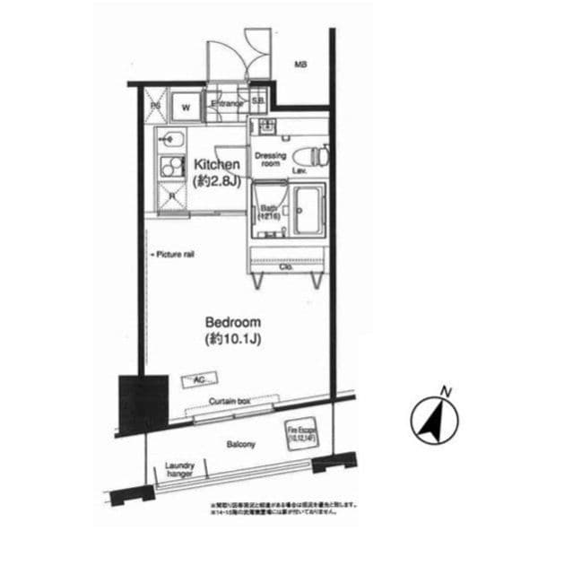 グランハイツ高田馬場 1217 間取り図