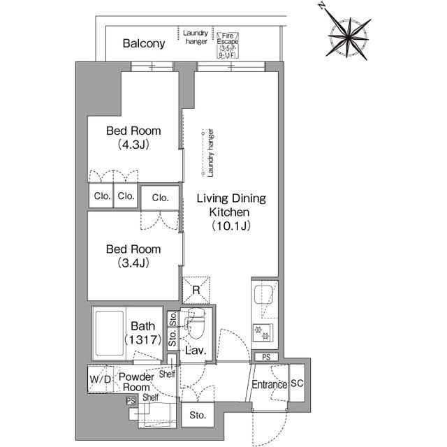 コンフォリア・リヴ東池袋 1101