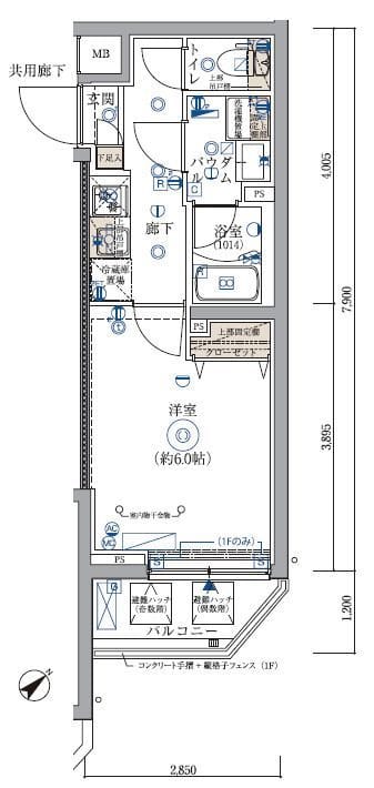ARCOBALENO KIKUNA 0103 間取り図