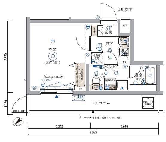 ARCOBALENO KIKUNA 0105 間取り図