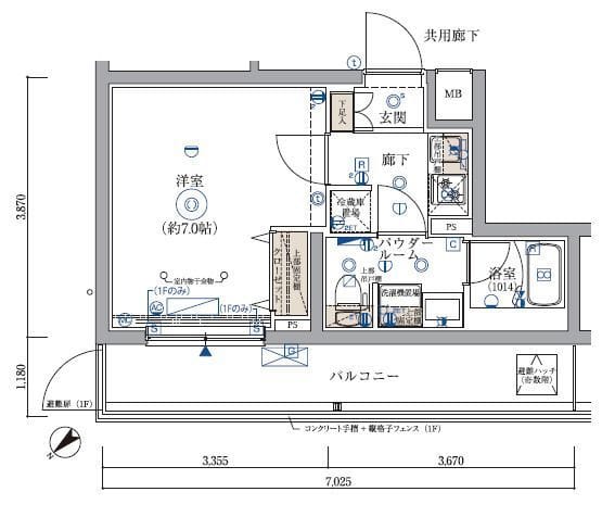 ARCOBALENO KIKUNA 0207 間取り図