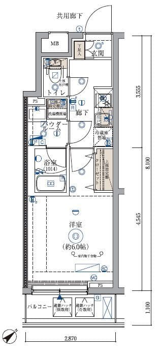 ARCOBALENO KIKUNA 0402 間取り図