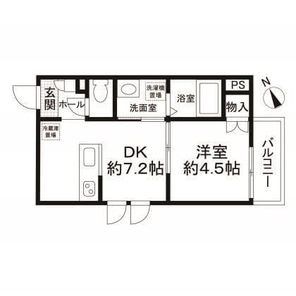グレイス東尾久 302 間取り図