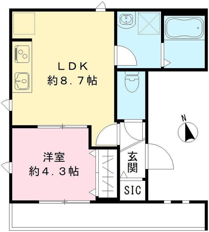 メゾン ケヤキ 201 間取り図