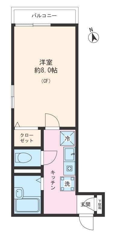 コンフォートJIN 201 間取り図