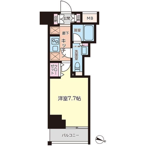 AZEST大山東 1402 間取り図