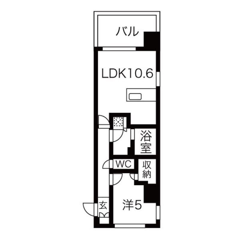 シーズンフラッツ蔵前春日通り 706 間取り図