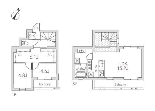 GranDuo学芸大学2 402 間取り図