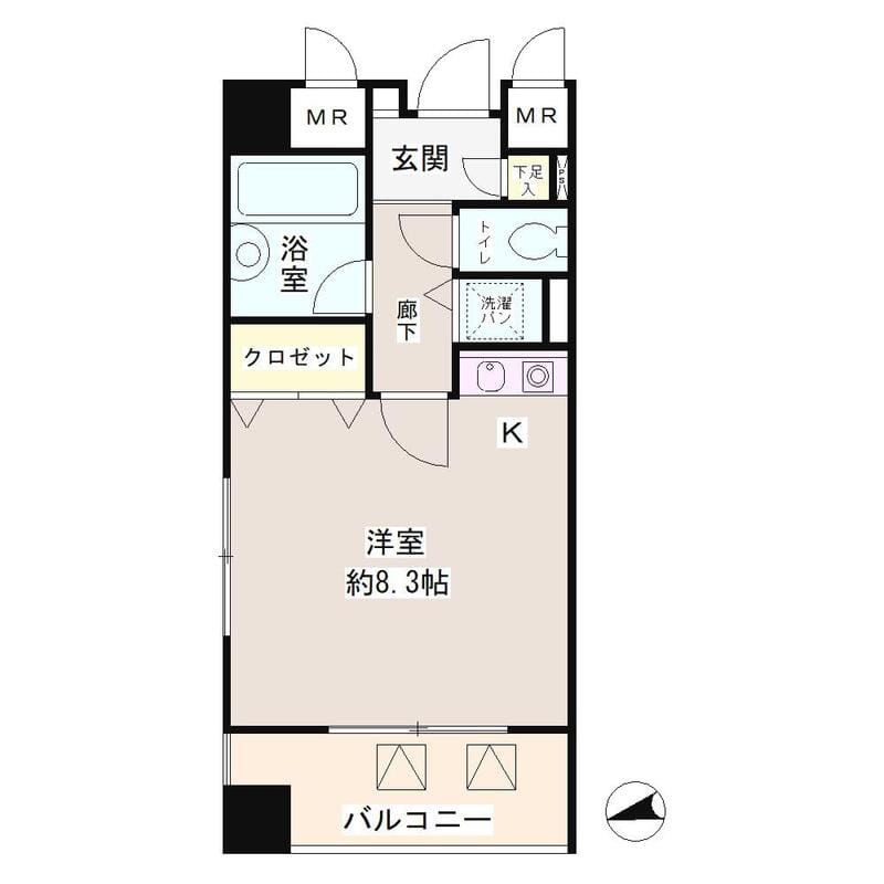 六本木プレイス 403 間取り図