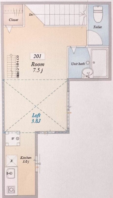 JTテラスハウス江北 弐番館 201