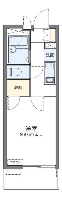 レオパレス三ヶ田 101 間取り図