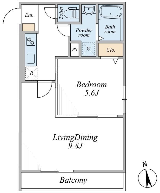 NRAY RESIDENCE 204 間取り図