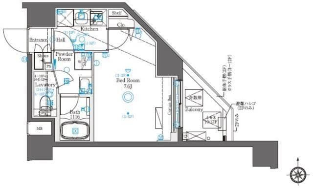 ベルグレード大山 304 間取り図