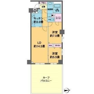 カスタリア高輪 209 間取り図