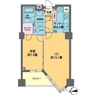 カスタリア高輪 719 間取り図
