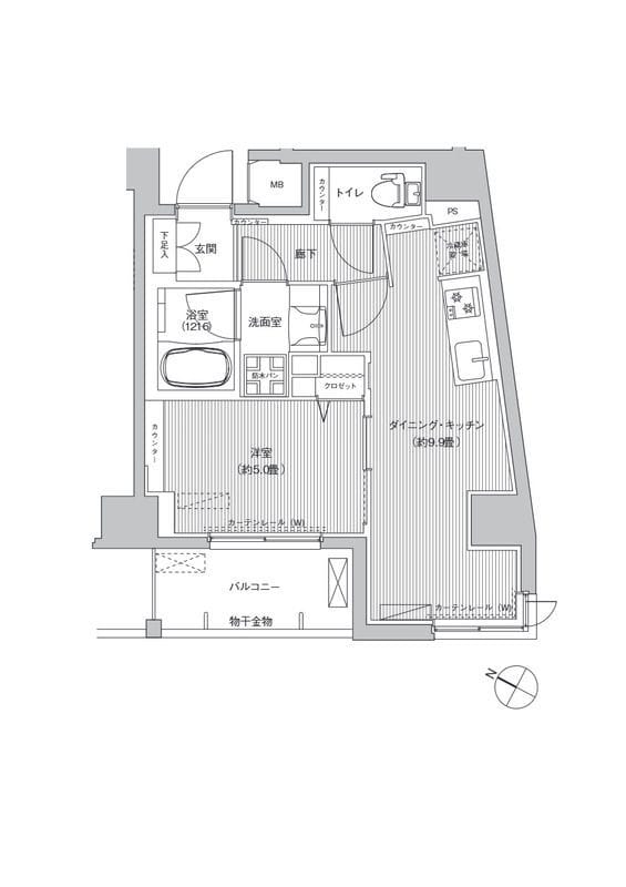 casa KEITO 901 間取り図