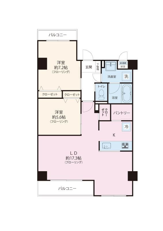 ステラレジデンス高円寺 405 間取り図