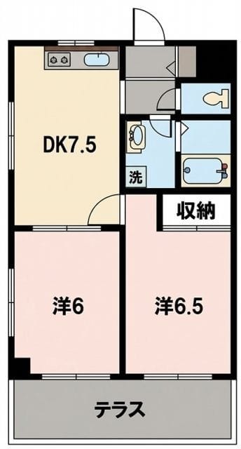 アーバンヒルズ能見台 205 間取り図