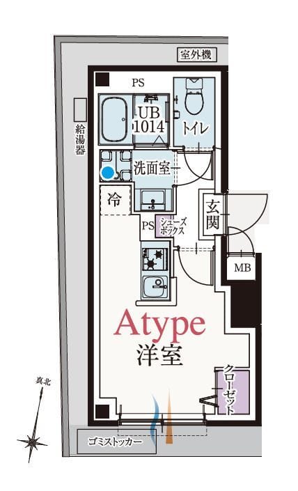 b’CASA川口青木 101 間取り図
