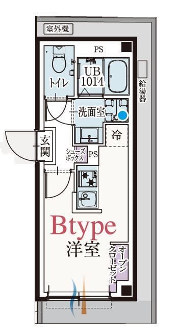 b’CASA川口青木 102 間取り図