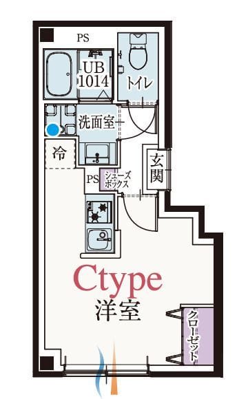 b’CASA川口青木 301 間取り図