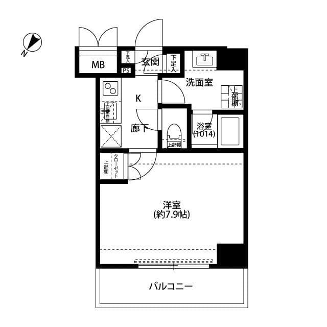 プレール・ドゥーク千歳烏山 212 間取り図