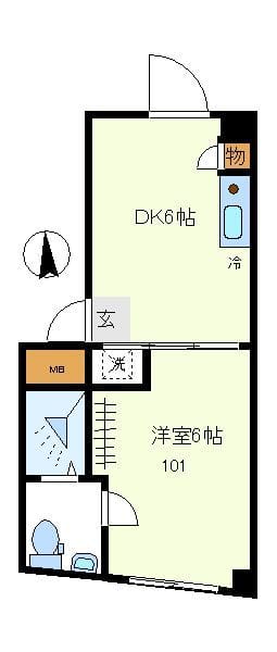 Yanaka 101 間取り図