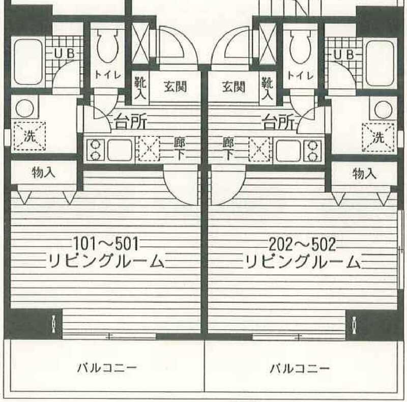 コンフォール深川 402 間取り図
