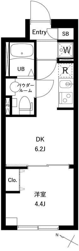 コンポジット千駄木ヒルトップ 304 間取り図