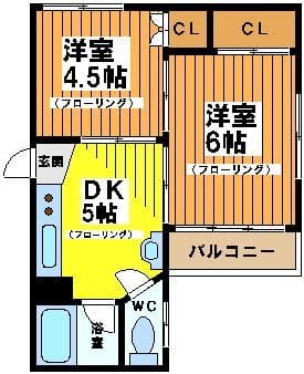 コーポ西村 301 間取り図