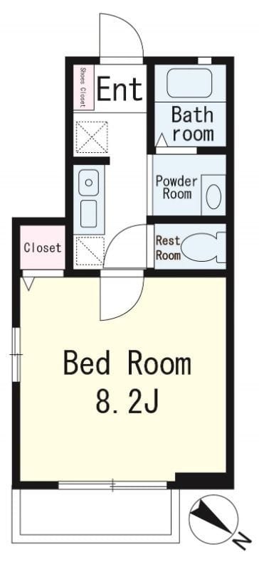クレセント 101 間取り図