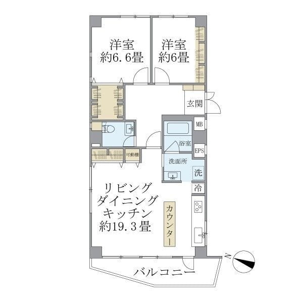 広尾GTビル 801 間取り図