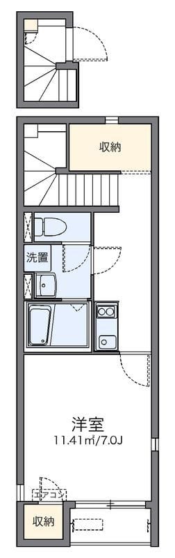 レオネクスト青栁 204 間取り図